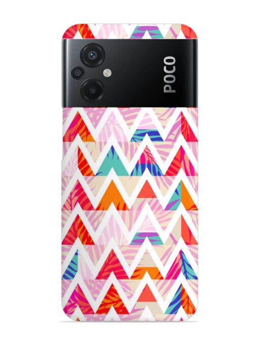 Abstract Triangle Background Snap Case for Poco M5 Zapvi