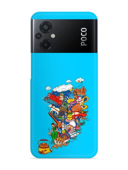 Vector Design Indian Snap Case for Poco M5 Zapvi