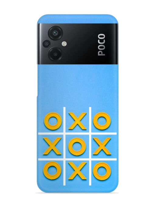 Yellow Plastic Crosses Snap Case for Poco M5 Zapvi