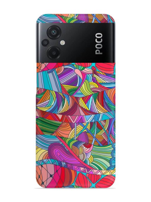 Seamless Patterns Hand Drawn Snap Case for Poco M5 Zapvi