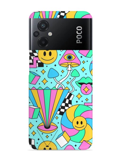 Trippy Rainbow 60S Snap Case for Poco M5 Zapvi