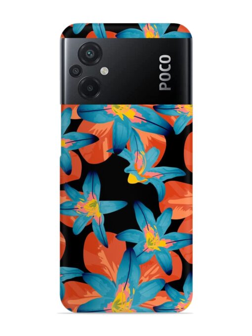 Philippine Flowers Seamless Snap Case for Poco M5 Zapvi