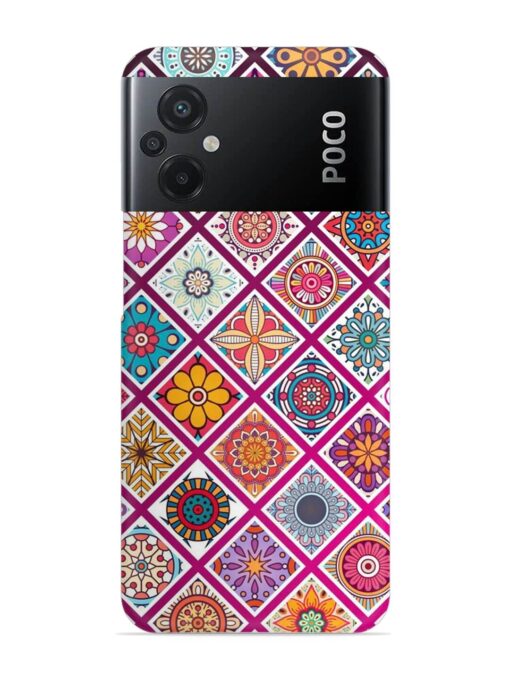 Seamless Tile Pattern Snap Case for Poco M5 Zapvi