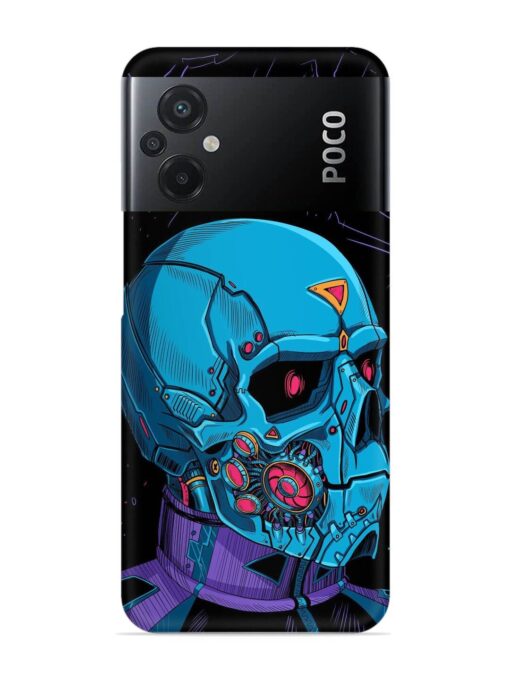 Skull Robo Vector Snap Case for Poco M5 Zapvi