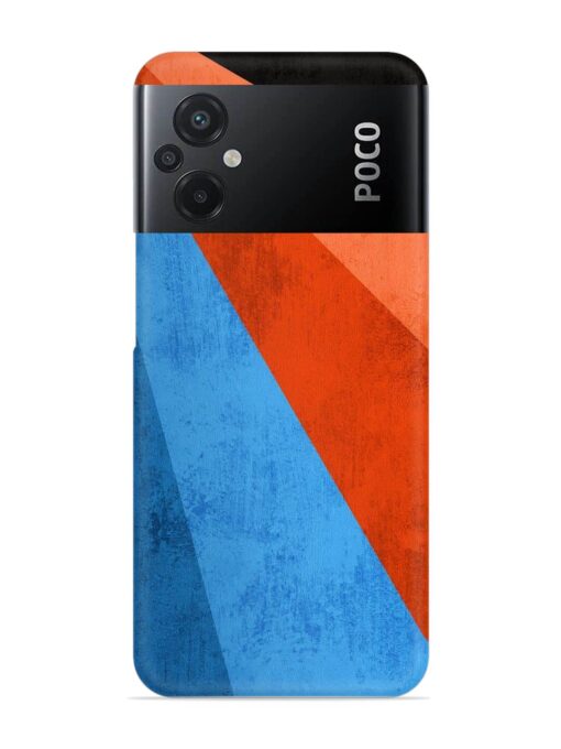 Modern Matte Abstract Snap Case for Poco M5 Zapvi