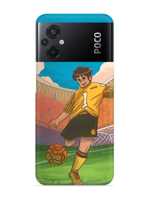 Soccer Kick Snap Case for Poco M5 Zapvi