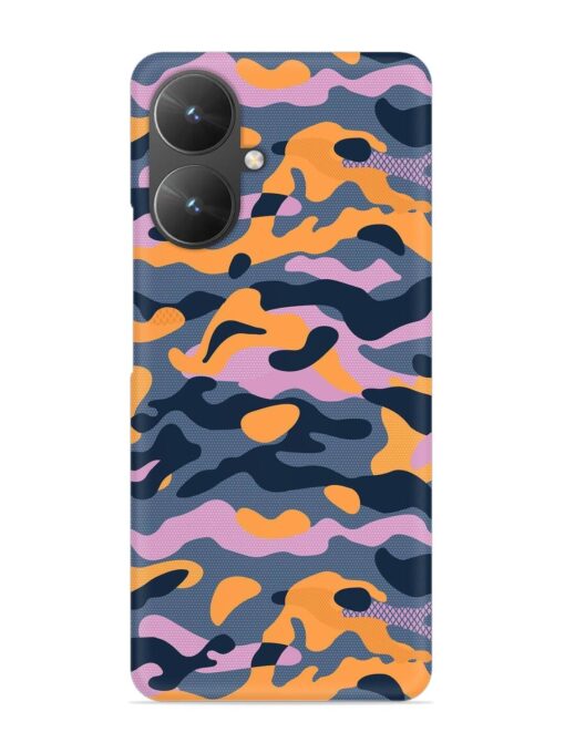 Camouflage Army Military English Orange Art Snap Case for Poco M6 (5G) Zapvi