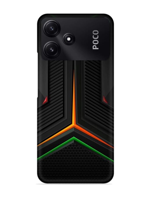 Orange Triangle Light Snap Case for Poco M6 Pro (5G) Zapvi