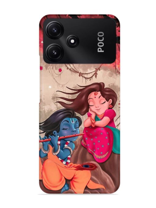 Radhe Krishna Water Art Snap Case for Poco M6 Pro (5G) Zapvi