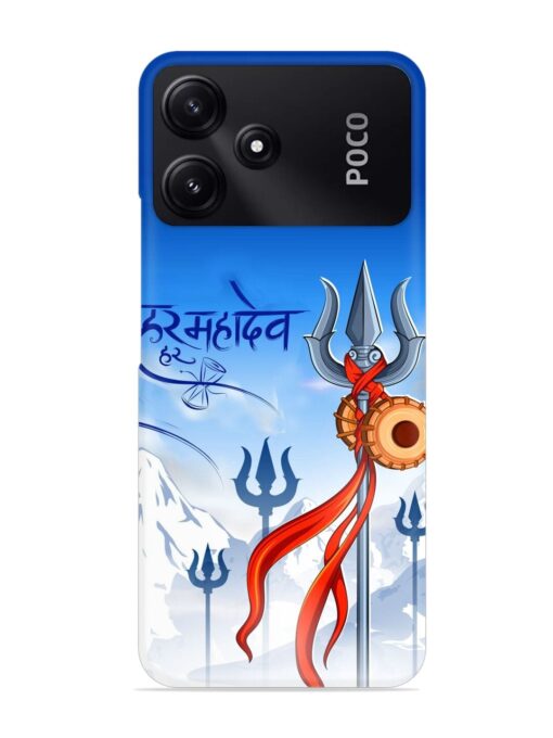 Har Har Mahadev Trishul Snap Case for Poco M6 Pro (5G) Zapvi