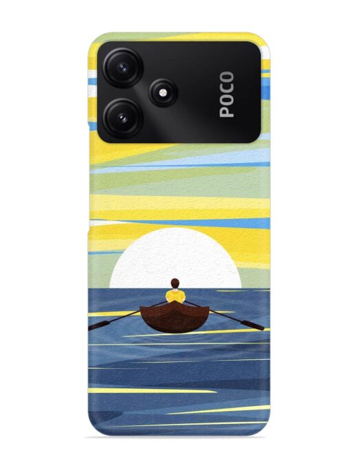 Rowing Person Ferry Paddle Snap Case for Poco M6 Pro (5G) Zapvi