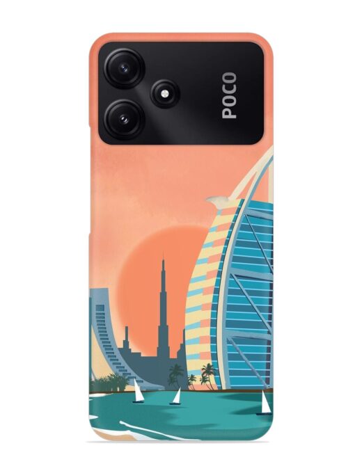 Dubai Architectural Scenery Snap Case for Poco M6 Pro (5G) Zapvi