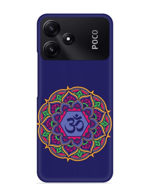 Om Mandala Art Blue Snap Case for Poco M6 Pro (5G) Zapvi