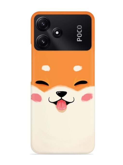 Cute Dog Face Vector Snap Case for Poco M6 Pro (5G) Zapvi