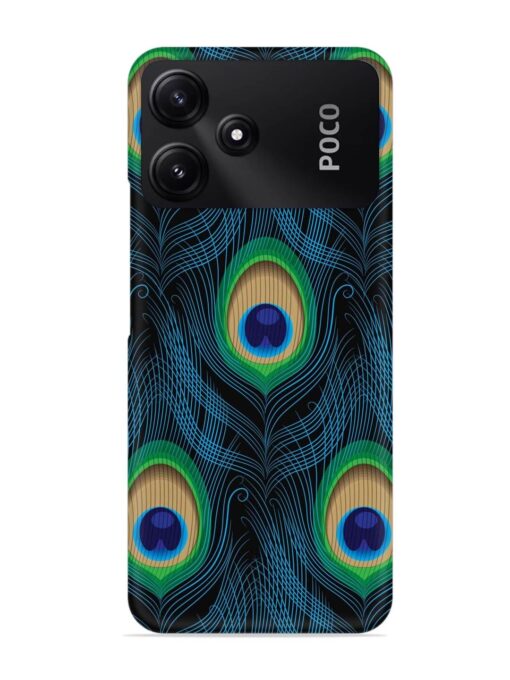 Seamless Pattern Peacock Snap Case for Poco M6 Pro (5G) Zapvi