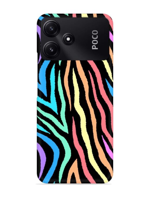 Colorful Abstract Zebra Snap Case for Poco M6 Pro (5G) Zapvi