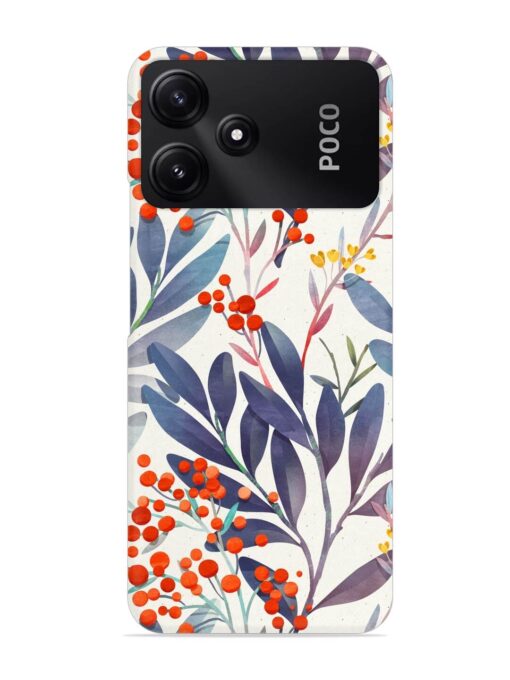 Seamless Floral Pattern Snap Case for Poco M6 Pro (5G) Zapvi