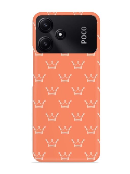 Hand Drawn Crown Snap Case for Poco M6 Pro (5G) Zapvi