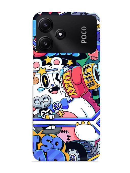 Universal Doodle Snap Case for Poco M6 Pro (5G) Zapvi