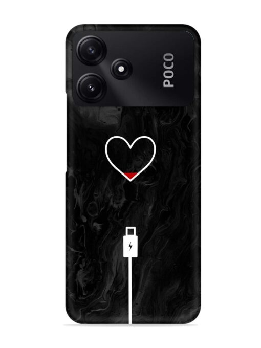 Heart Charging Vector Snap Case for Poco M6 Pro (5G) Zapvi