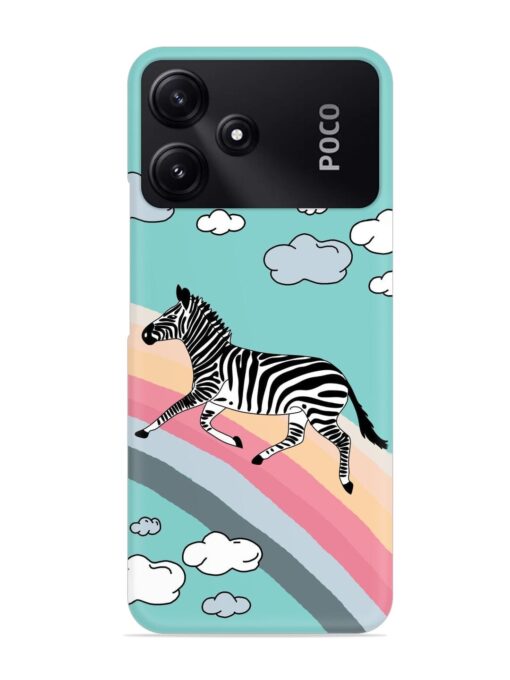 Running Zebra Snap Case for Poco M6 Pro (5G) Zapvi