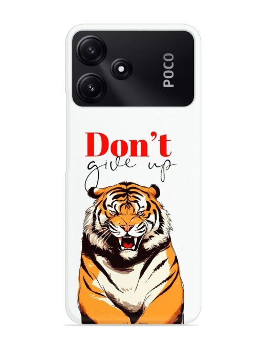 Don'T Give Up Tiger Art Snap Case for Poco M6 Pro (5G) Zapvi