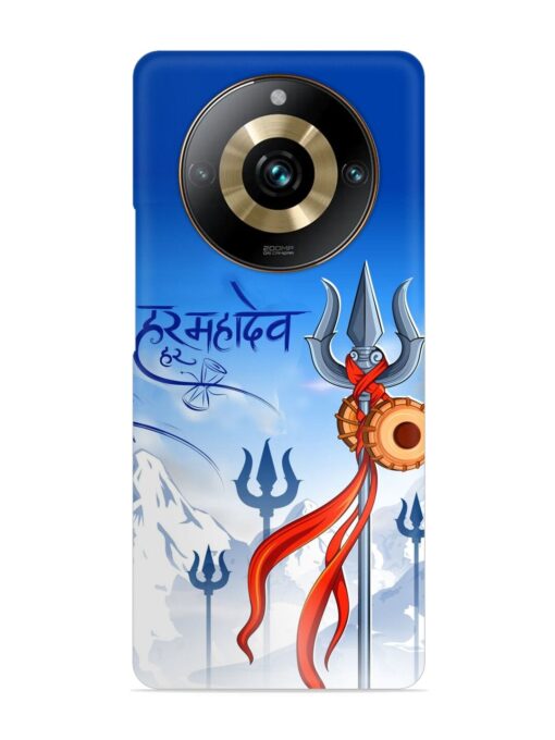 Har Har Mahadev Trishul Snap Case for Realme 11 Pro (5G) Zapvi