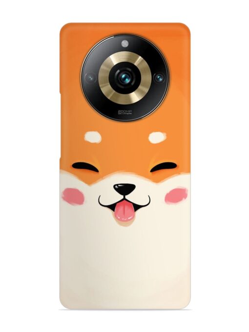 Cute Dog Face Vector Snap Case for Realme 11 Pro (5G) Zapvi