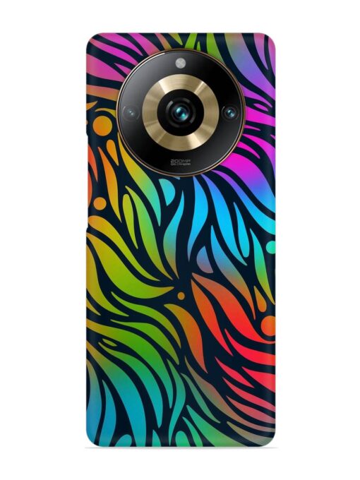 Abstract Leaf Design Snap Case for Realme 11 Pro (5G) Zapvi