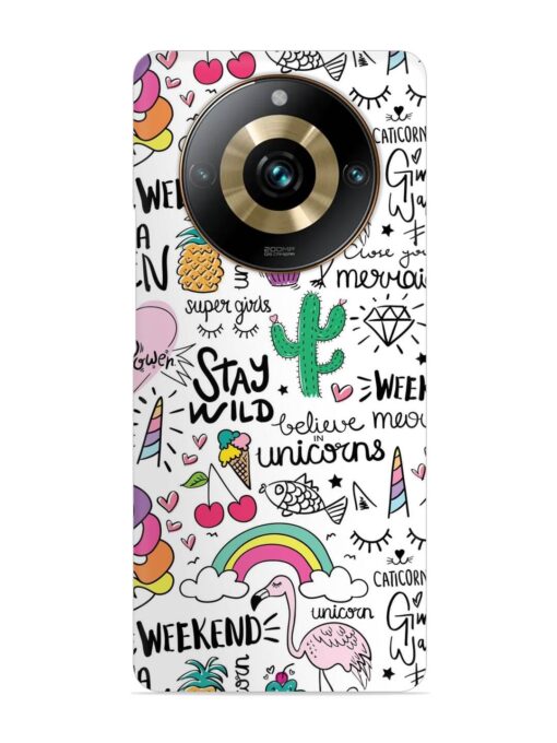 Unicorn Ice Cream Snap Case for Realme 11 Pro (5G) Zapvi