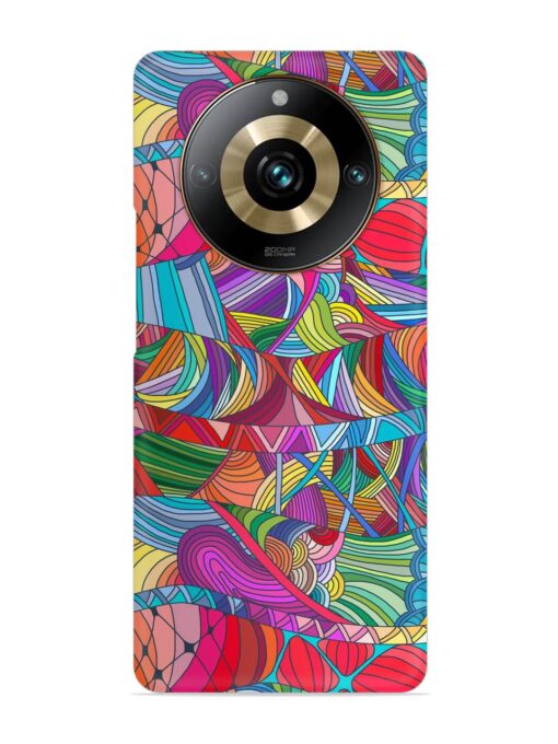 Seamless Patterns Hand Drawn Snap Case for Realme 11 Pro (5G) Zapvi