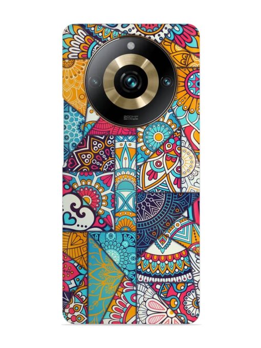 Patchwork Pattern Vintage Snap Case for Realme 11 Pro (5G) Zapvi