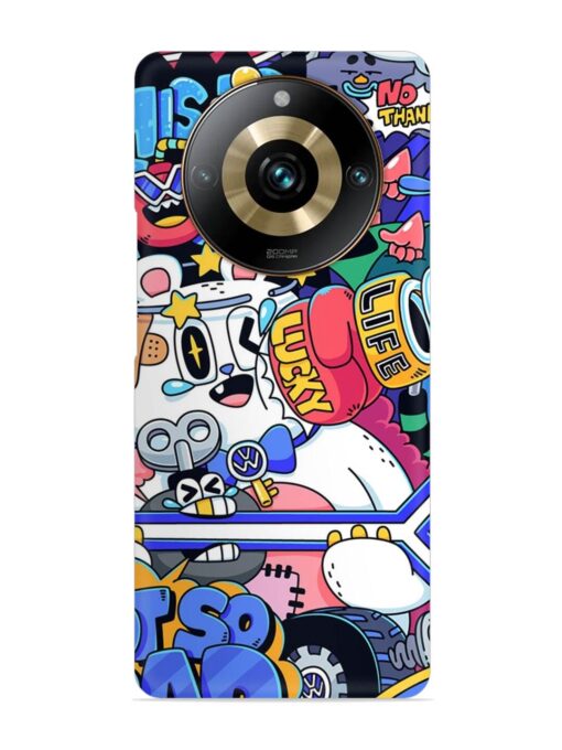 Universal Doodle Snap Case for Realme 11 Pro (5G) Zapvi