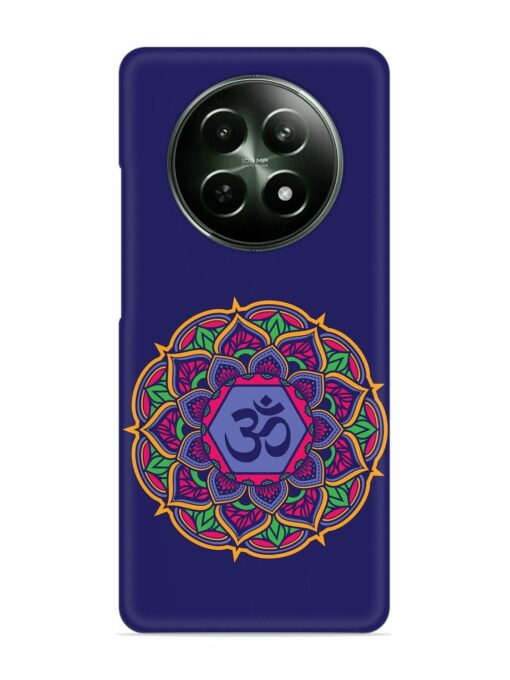 Om Mandala Art Blue Snap Case for Realme 12 (5G) Zapvi