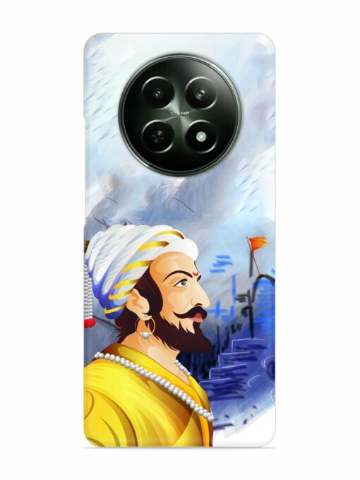 Shivaji Maharaj Color Paint Art Snap Case for Realme 12 (5G) Zapvi