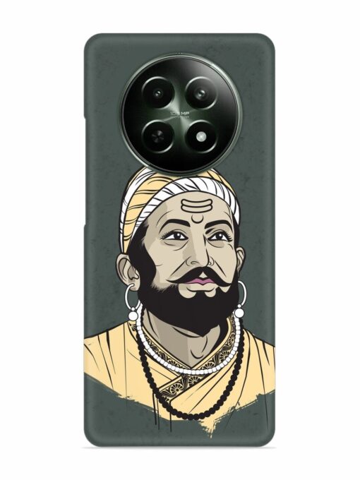 Shivaji Maharaj Vector Art Snap Case for Realme 12 (5G) Zapvi