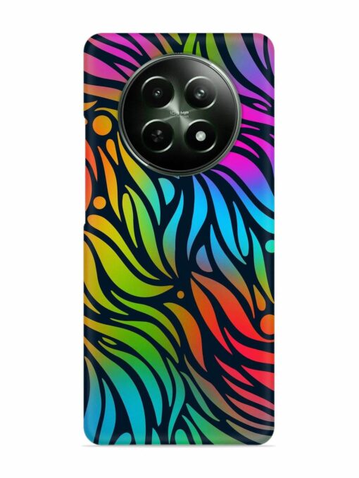 Abstract Leaf Design Snap Case for Realme 12 (5G) Zapvi