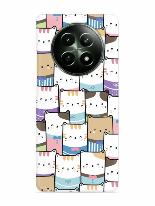 Cute Adorable Cat Snap Case for Realme 12 (5G) Zapvi