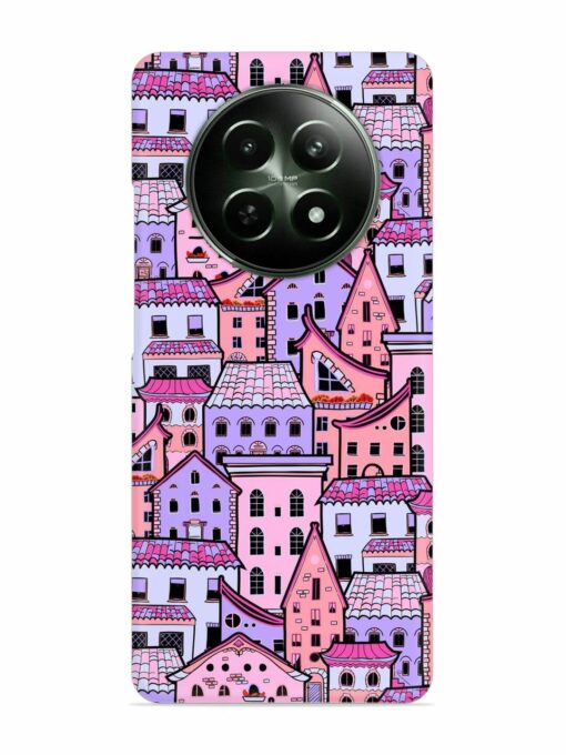 Seamless Pattern Houses Snap Case for Realme 12 (5G) Zapvi