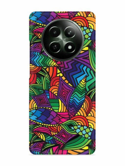 Abstract Multicolor Seamless Snap Case for Realme 12 (5G) Zapvi