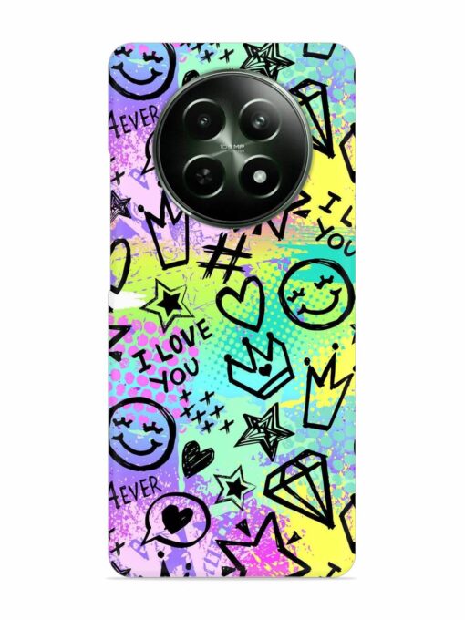 Bright Seamless Pattern Snap Case for Realme 12 (5G) Zapvi