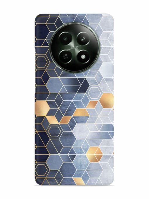 Geometric Abstraction Hexagons Snap Case for Realme 12 (5G) Zapvi