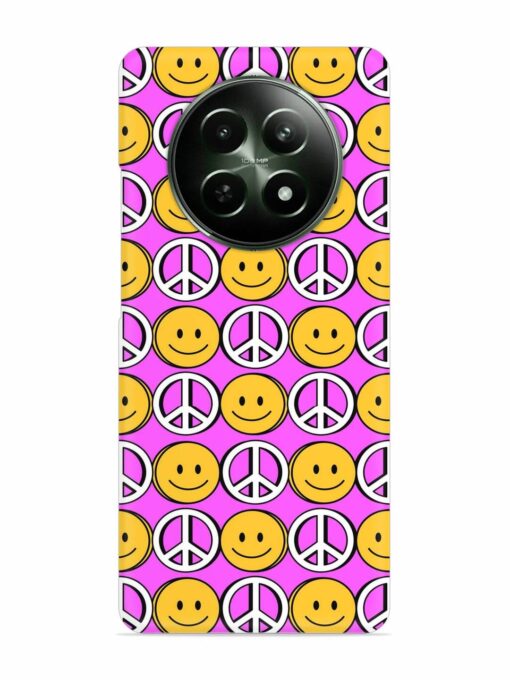 Smiley Face Peace Snap Case for Realme 12 (5G) Zapvi