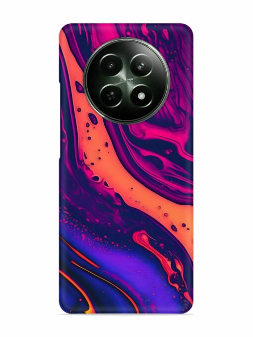 Fluid Blue Pink Art Snap Case for Realme 12 (5G) Zapvi