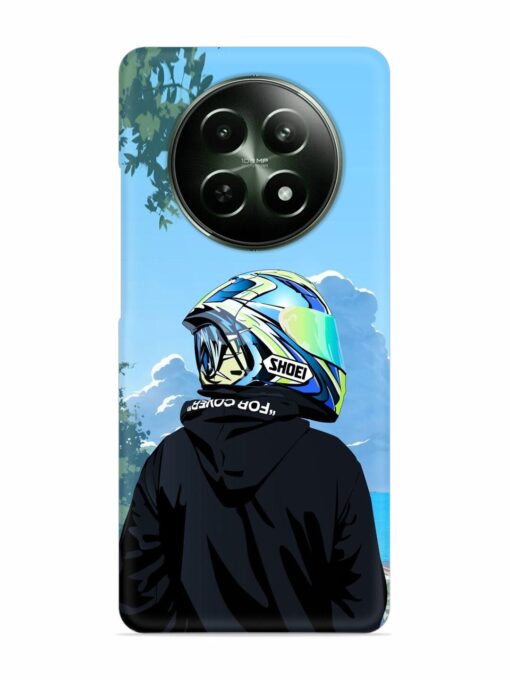 Rider With Helmet Snap Case for Realme 12 (5G) Zapvi