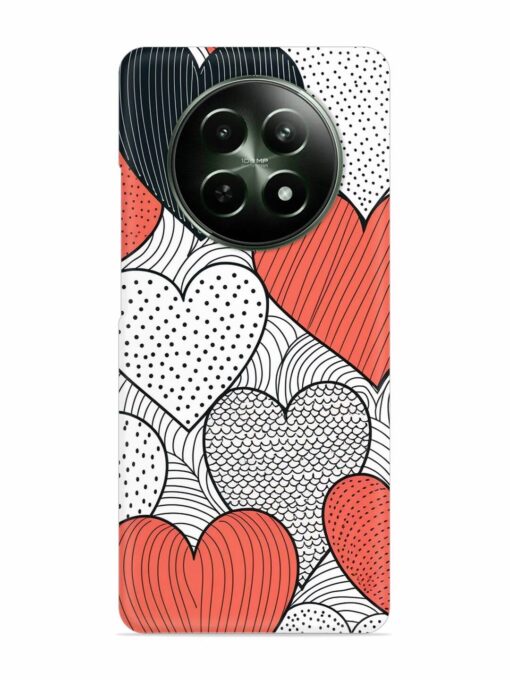 Girly Heart Seamless Snap Case for Realme 12 (5G) Zapvi