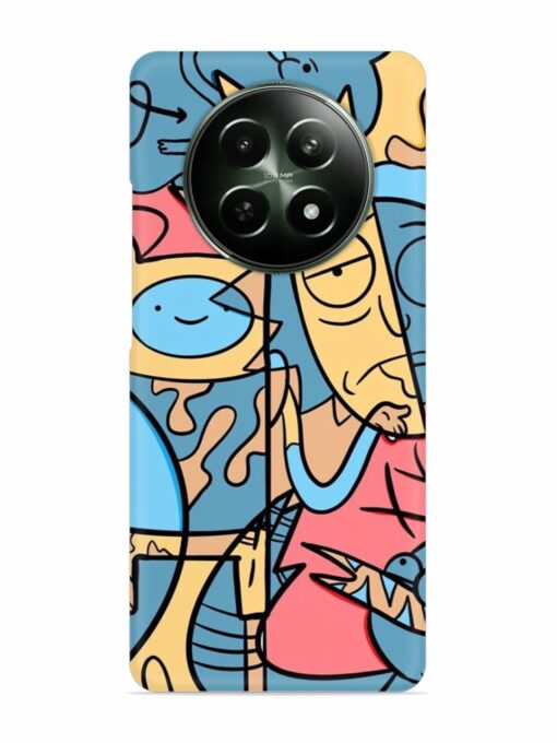 Silly Face Doodle Snap Case for Realme 12 (5G) Zapvi