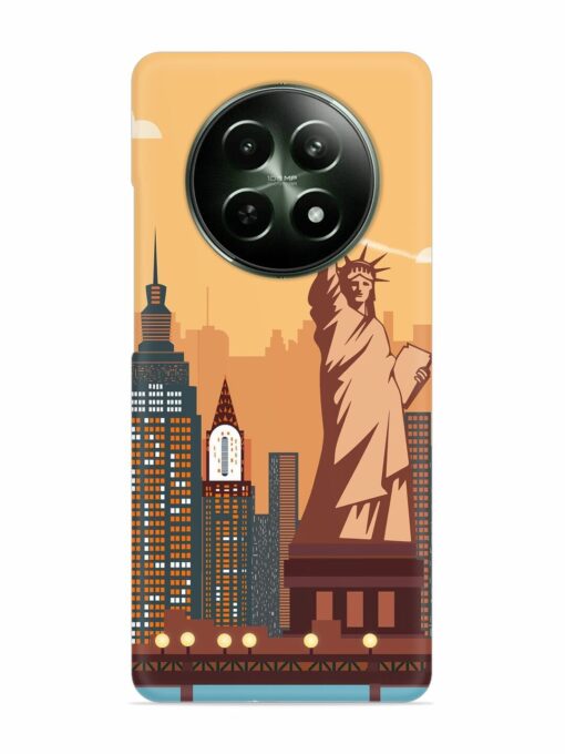 New York Statue Of Liberty Architectural Scenery Snap Case for Realme 12X (5G) Zapvi