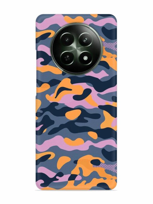 Camouflage Army Military English Orange Art Snap Case for Realme 12X (5G) Zapvi