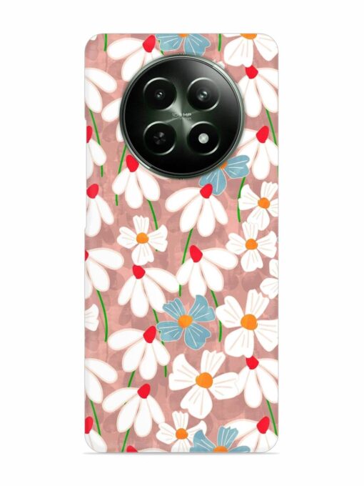 Abstract Petal Flowers Snap Case for Realme 12X (5G) Zapvi